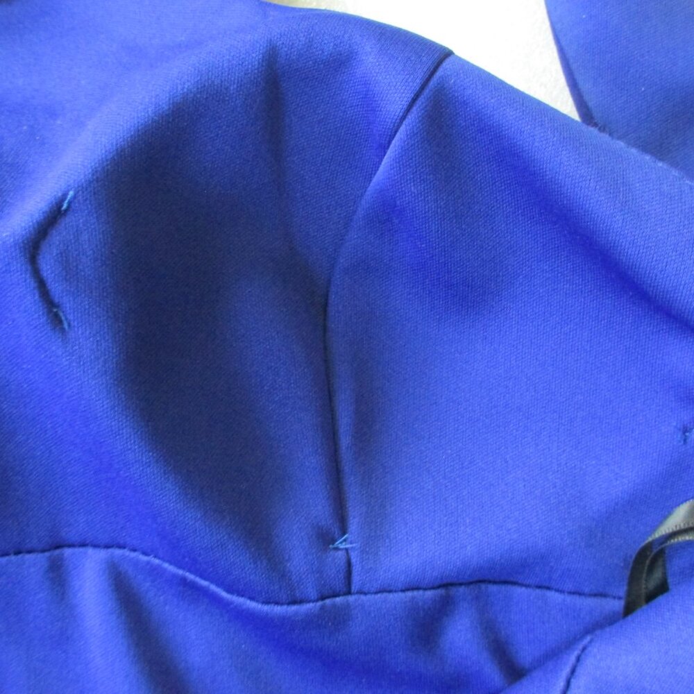 BLUE XSCAPE COCKTAIL DRESS - Picture 12 of 16